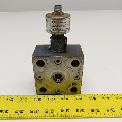 Rexroth LFA 25 EWA-70/CA20DQMG24/12 Hydraulic Valve Block W/ GIV 50 24VDC Limit