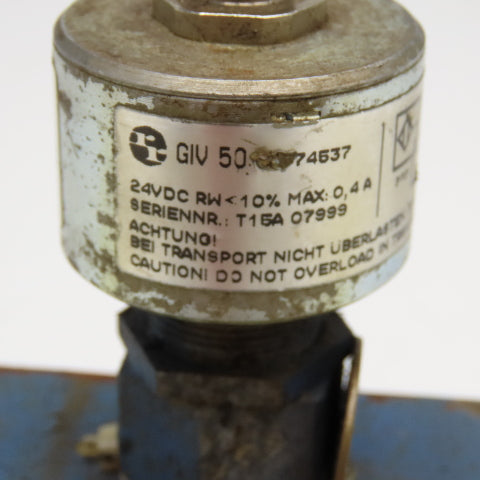 Rexroth LFA 25 EWA-70/CA20DQMG24/12 Hydraulic Valve Block W/ GIV 50 24VDC Limit