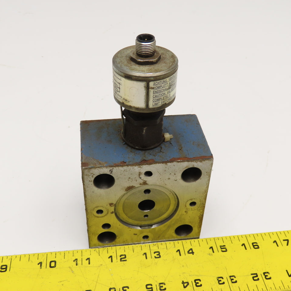 Rexroth LFA 25 EWA-70/CA20DQMG24/12 Hydraulic Valve Block W/ GIV 50 24VDC Limit