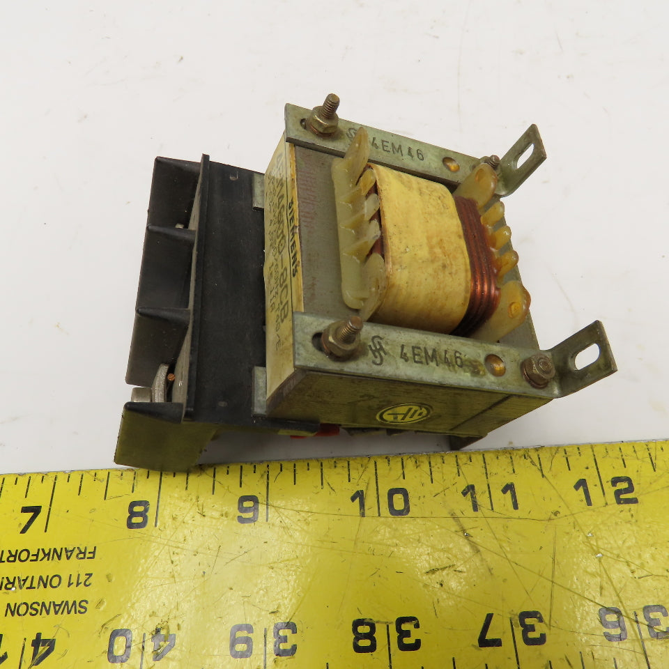 Siemens 4EM4600-8CB Control Transformer Up To 2.5kV 50/60Hz 4.0V 11A