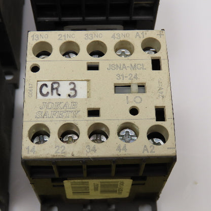Jokab Safety JSNA-MCL Contactor Relay 24VDC Coil Lot Of 4