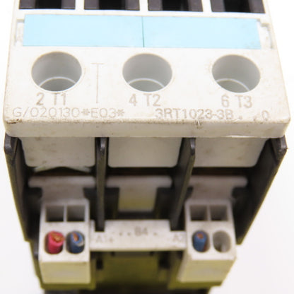 Siemens 3RT1023-3B 3ZX1012-0RT02-1AA1 Magnetic Contactor 600VAC 7.5Hp 24VDC Coil