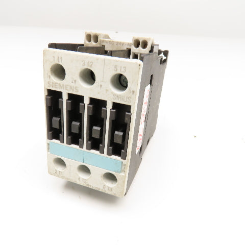 Siemens 3RT1023-3B 3ZX1012-0RT02-1AA1 Magnetic Contactor 600VAC 7.5Hp 24VDC Coil