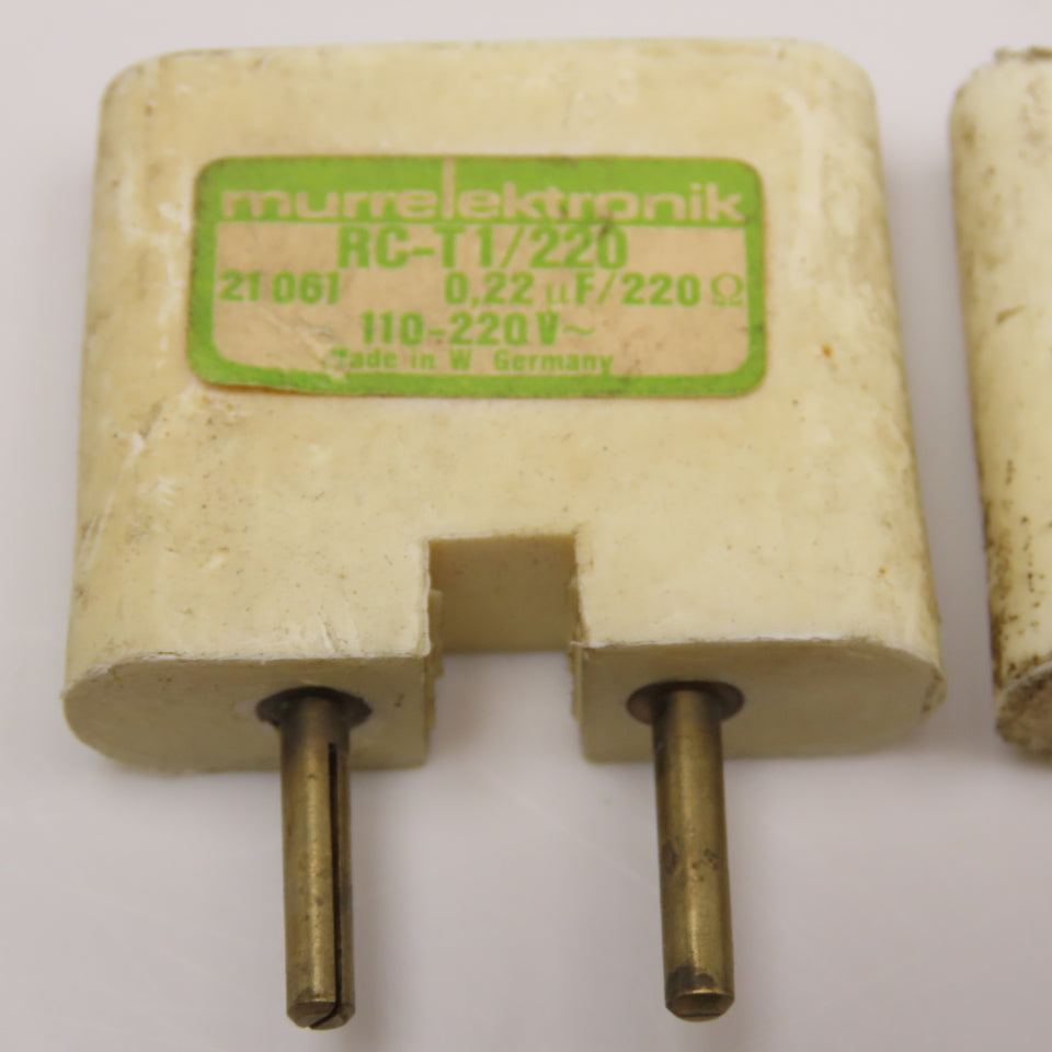 Murrelektronik RC-T1/220 110-220V .22uF 220Ohm Surge Suppressor Lot Of 2