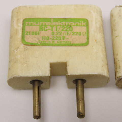 Murrelektronik RC-T1/220 110-220V .22uF 220Ohm Surge Suppressor Lot Of 2