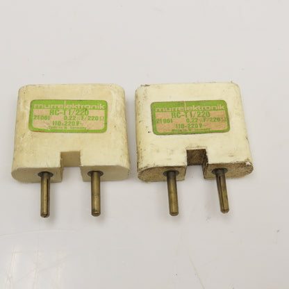 Murrelektronik RC-T1/220 110-220V .22uF 220Ohm Surge Suppressor Lot Of 2