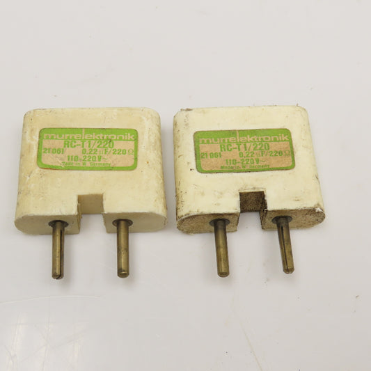 Murrelektronik RC-T1/220 110-220V .22uF 220Ohm Surge Suppressor Lot Of 2