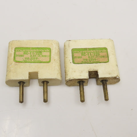 Murrelektronik RC-T1/220 110-220V .22uF 220Ohm Surge Suppressor Lot Of 2