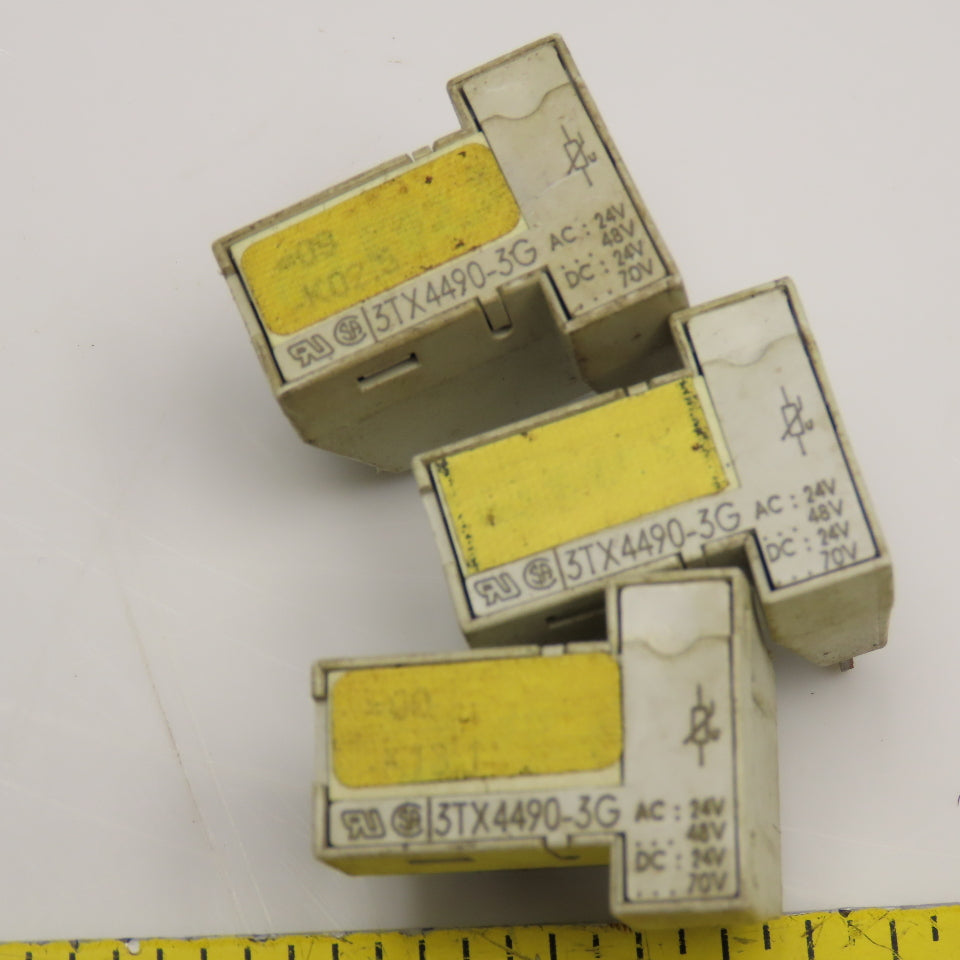 Siemens 3TX4490-3G Surge Suppressor 24/48VAC 24/70VDC Lot Of 3
