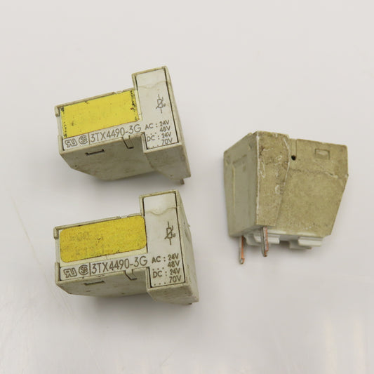 Siemens 3TX4490-3G Surge Suppressor 24/48VAC 24/70VDC Lot Of 3