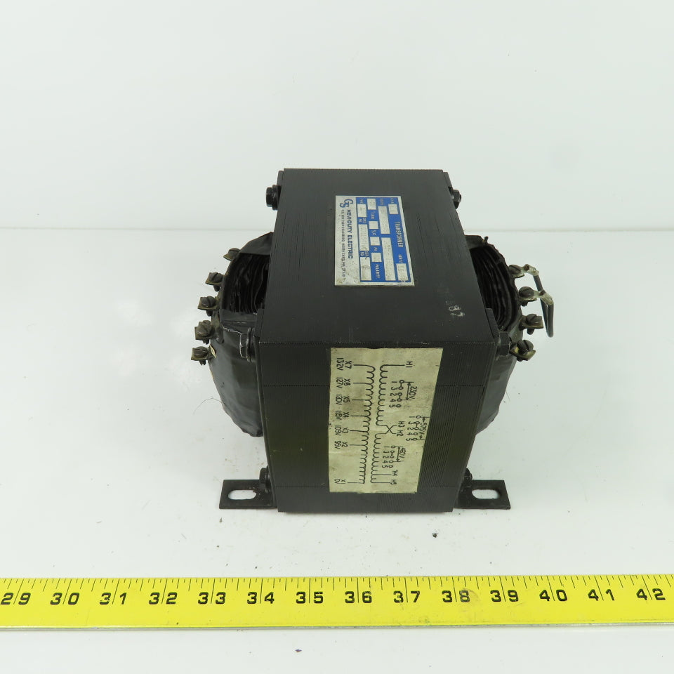 Hevi-Duty 2531154T00 SZO 1Ph Transformer 230/460/575V Pri 95-132V Sec 1KVA