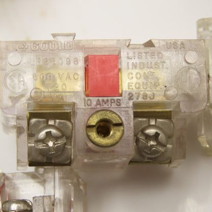 Telemecanique Gould LR28098 600V 10A Normally Closed Contact Lot Of 5