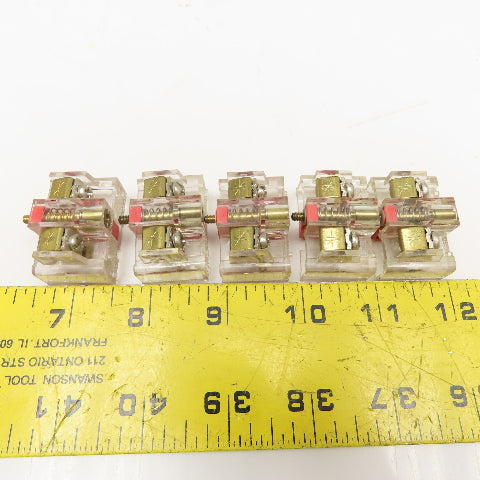 Telemecanique Gould LR28098 600V 10A Normally Closed Contact Lot Of 5