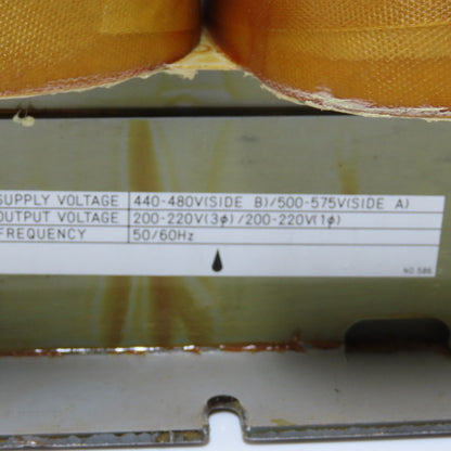 Fanuc A80L-0028-0007 Transformer 440-480//500-575V Pri 200-220V 1Ph-3Ph 10.9KVA