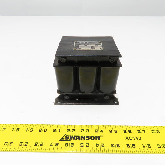 Cerutti Type RB 0.057KVA Transformer 480V Pri 110V Sec RE 6.57.09 3Ph 60Hz