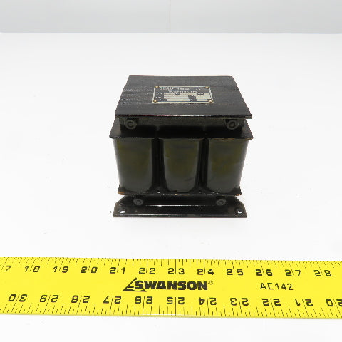 Cerutti Type RB 0.057KVA Transformer 480V Pri 110V Sec RE 6.57.09 3Ph 60Hz
