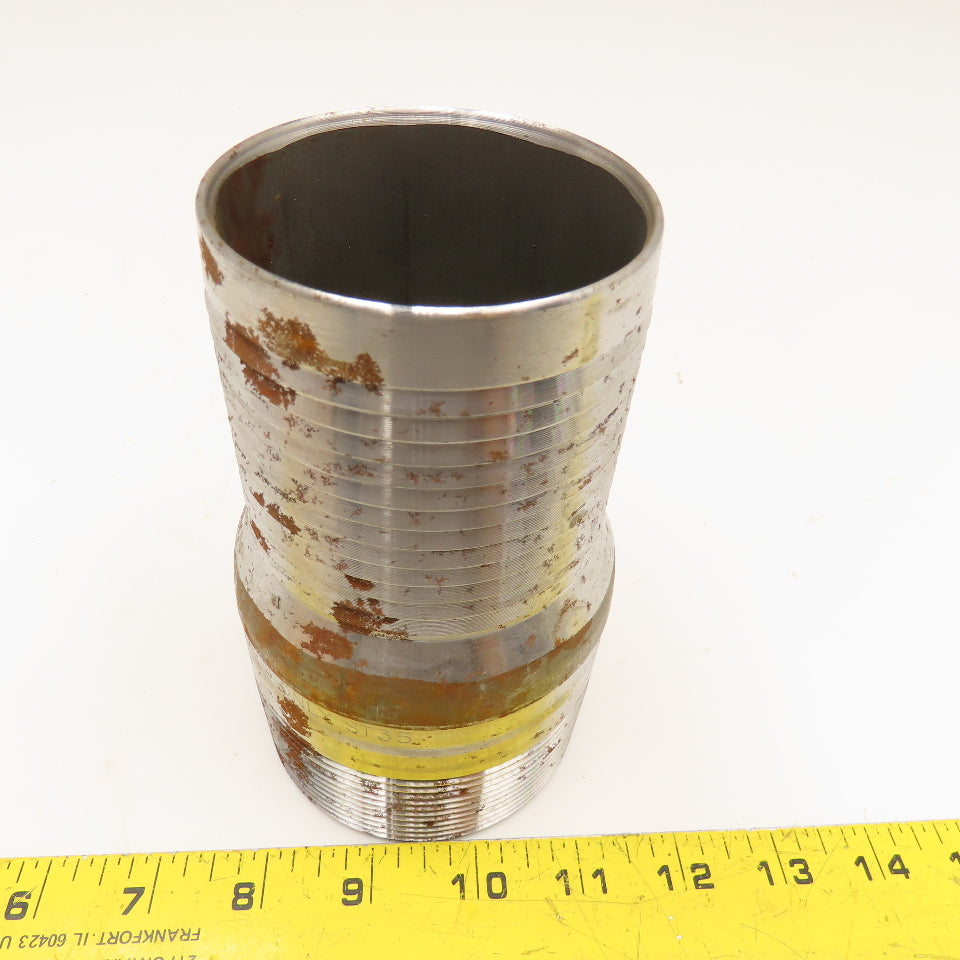 Dixon 3" NPT x 3" Hose Barb Fitting Liquid Only 6" OAL