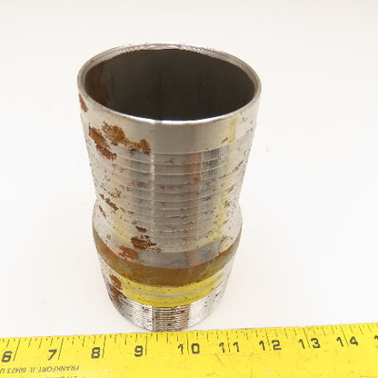 Dixon 3" NPT x 3" Hose Barb Fitting Liquid Only 6" OAL
