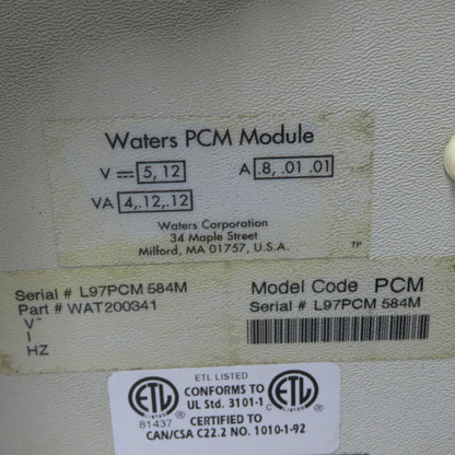 Waters Model PCM Pump Control Module 12V