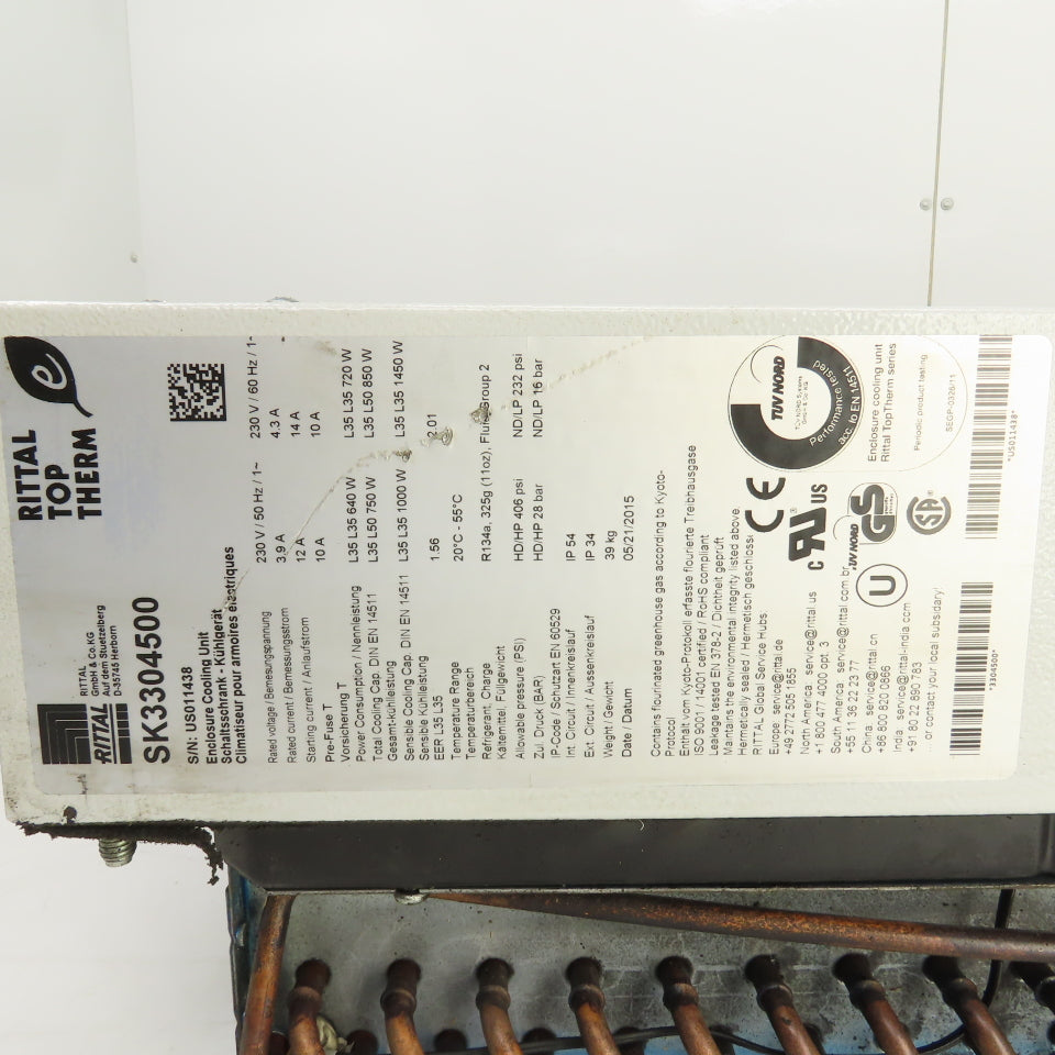 Rittal SK3304500 Top Therm Enclosure Cooling Unit 230V Single Phase 14A Tested