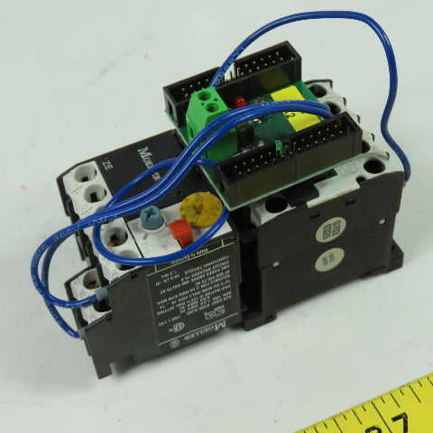 Moeller IEC/EN 60 947 600VAC Contactor W/ZE-0.6 Overload Relay 24VDC Coil E36332
