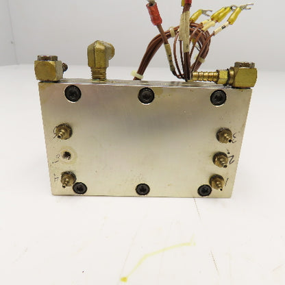 MAC 35A-B00-DDFA-1BA 2 Way Solenoid Valve Manifold Bank 24VDC 6 Valves