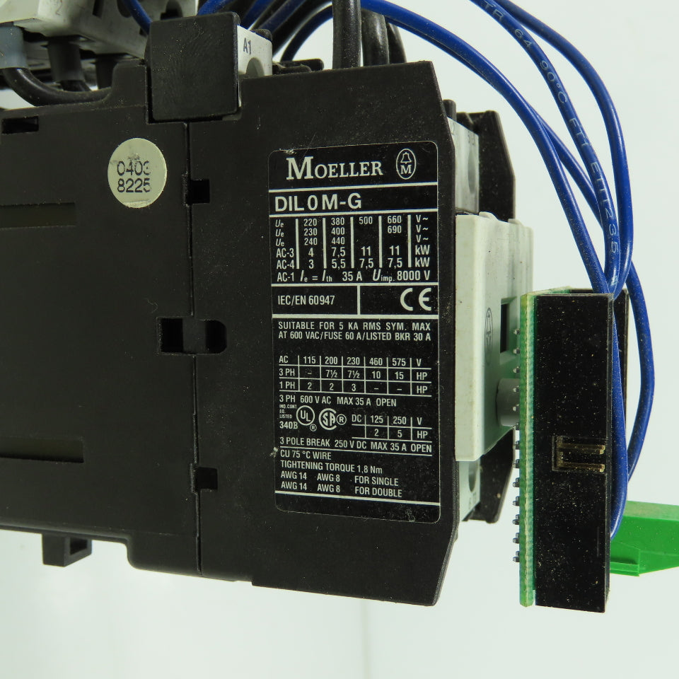 Moeller DIL0M-G PKZM0-16 600VAC Motor Starter 24VDC Coil