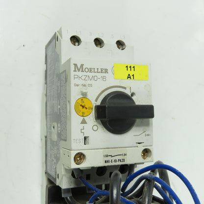 Moeller DIL0M-G PKZM0-16 600VAC Motor Starter 24VDC Coil