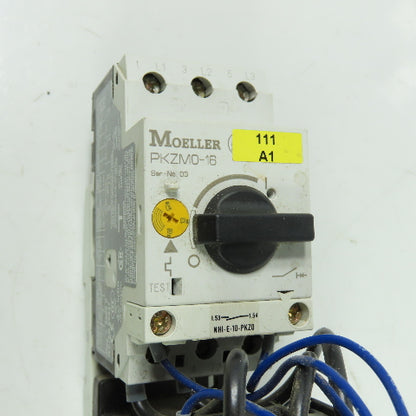 Moeller DIL0M-G PKZM0-16 600VAC Motor Starter 24VDC Coil