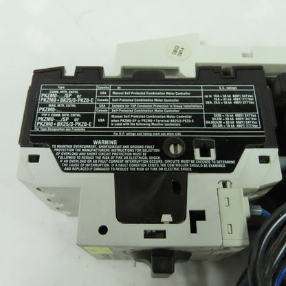 Moeller DIL0M-G PKZM0-16 600VAC Motor Starter 24VDC Coil