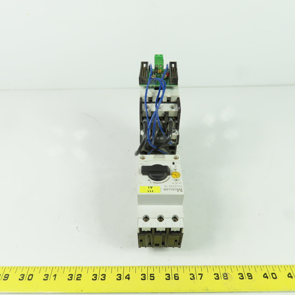Moeller DIL0M-G PKZM0-16 600VAC Motor Starter 24VDC Coil