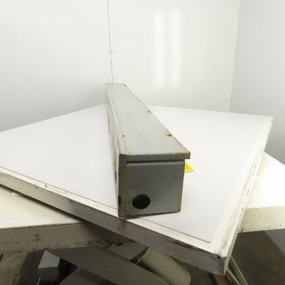 Wiegmann RSCG060660 6" x 6" x 60" L Wire Way Lay In Gutter Wiring Trough