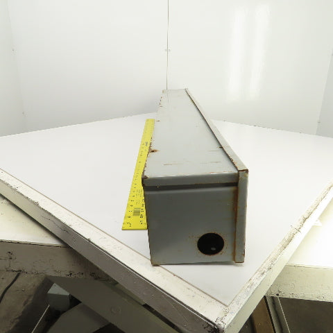 Wiegmann RSCG060660 6" x 6" x 60" L Wire Way Lay In Gutter Wiring Trough