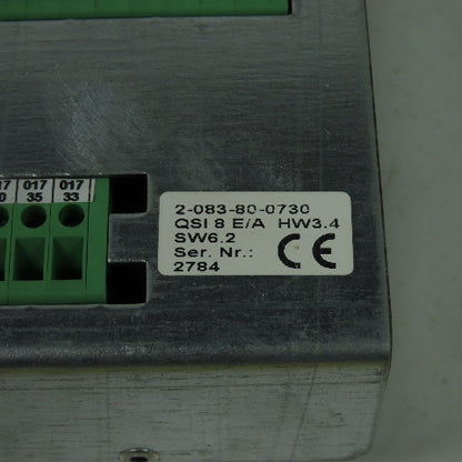 Homag 2-083-80-0730 Controller QSI 8 E/A HW 3.4 SW. 6.2 Brandt Edge Bander