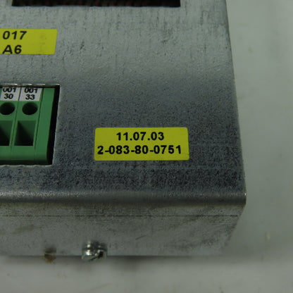 Homag 2-083-80-0751 Controller 11.07.03 017 A6 From Brandt Edge Bander