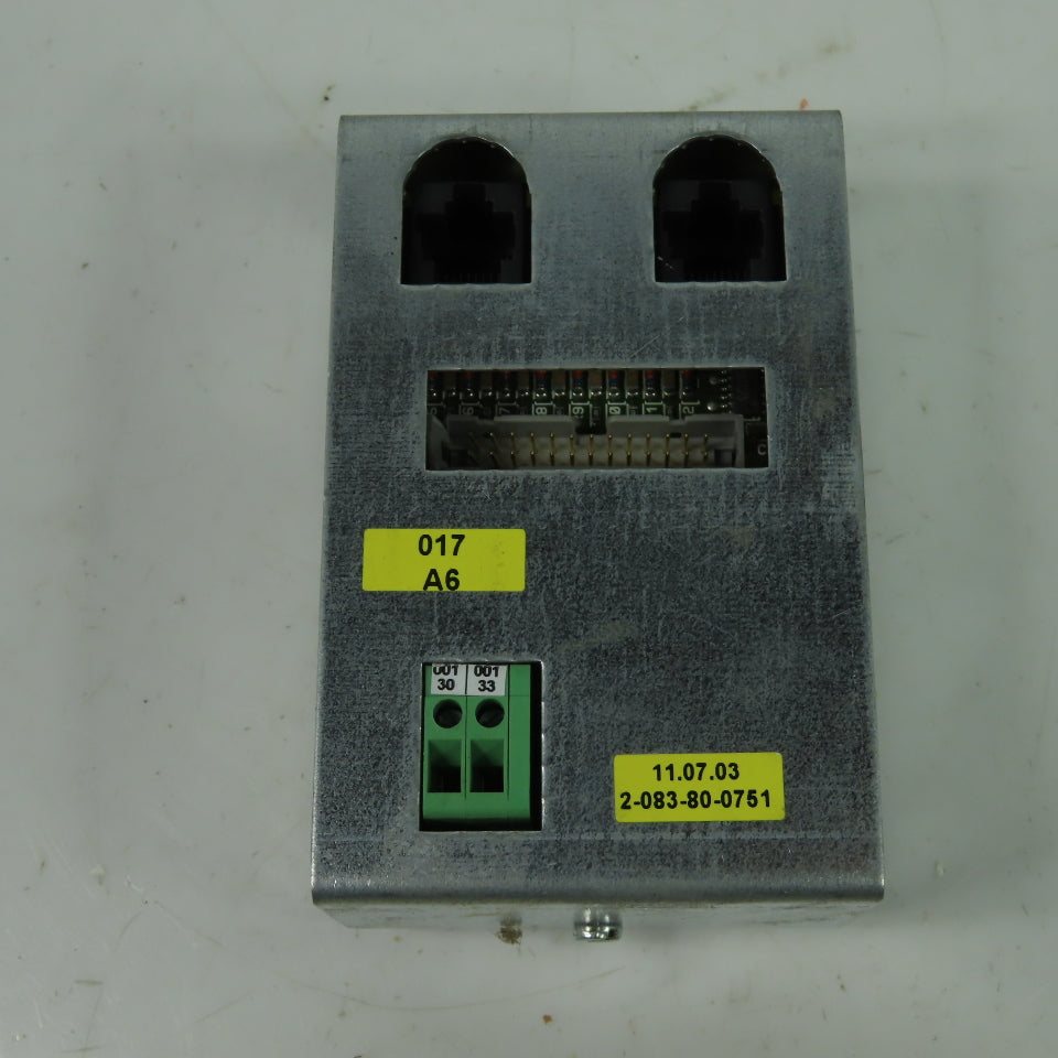 Homag 2-083-80-0751 Controller 11.07.03 017 A6 From Brandt Edge Bander