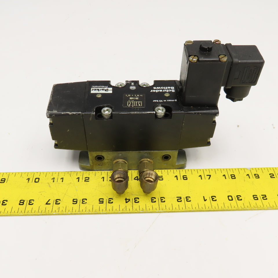 Parker Schrader Bellows 29114M 5/2 Position Pneumatic Solenoid Valve 110V Coil