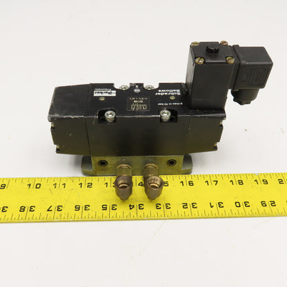 Parker Schrader Bellows 29114M 5/2 Position Pneumatic Solenoid Valve 110V Coil