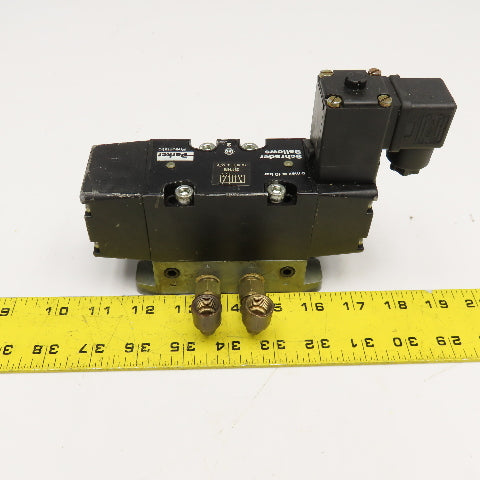 Parker Schrader Bellows 29114M 5/2 Position Pneumatic Solenoid Valve 110V Coil