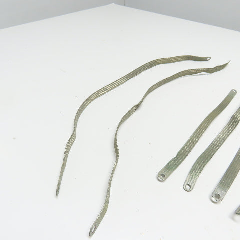 Braided Tin Coated Copper Grounding Strap (4) 12"x1/2" (2) 24"x1/2" Lot Of 6