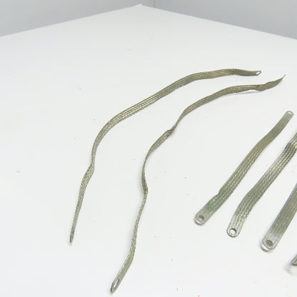 Braided Tin Coated Copper Grounding Strap (4) 12"x1/2" (2) 24"x1/2" Lot Of 6