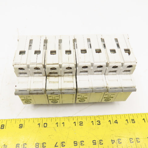 Allen Bradley 1492-CB2 2 Amp 2 Pole Circuit Breaker 300VAC Max Lot Of 4