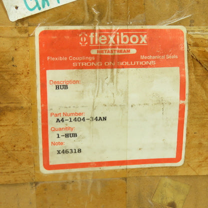 Flexibox A4-1404-34AN Steel Hub Coupling 2-1/8" Bore 5-7/8" OD X46318