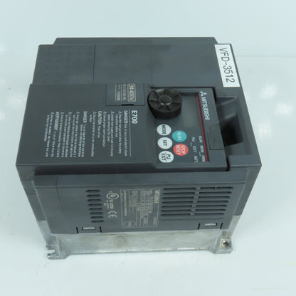 Mitsubishi FR-E740-026-NA E700 0.75kW 1HP VFD Inverter Drive 380-480V 3PH 2.6A