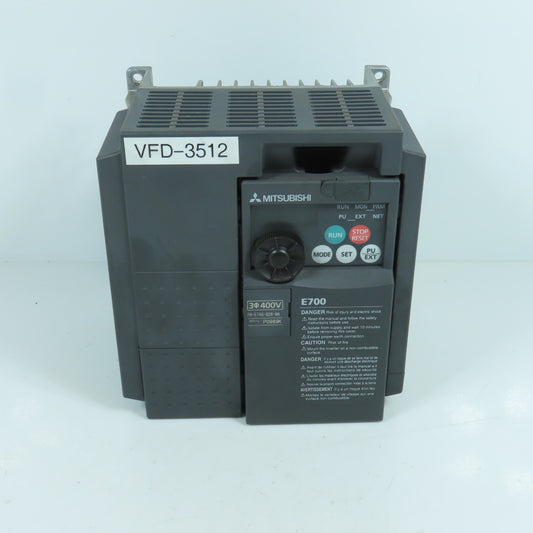 Mitsubishi FR-E740-026-NA E700 0.75kW 1HP VFD Inverter Drive 380-480V 3PH 2.6A
