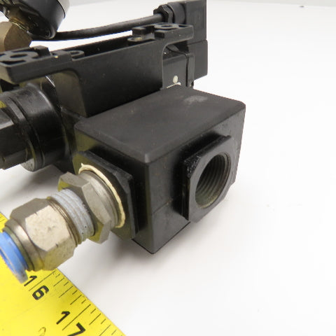 Norgren P74F-6AC-PFA Solenoid Operated Soft Start Valve 150PSI 24 VDC