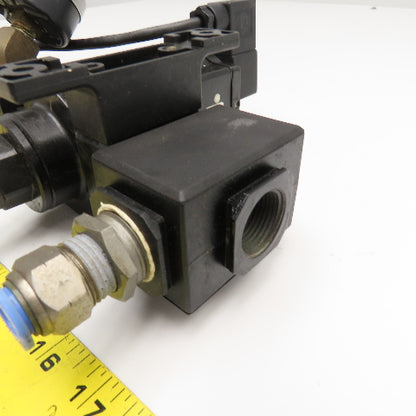 Norgren P74F-6AC-PFA Solenoid Operated Soft Start Valve 150PSI 24 VDC