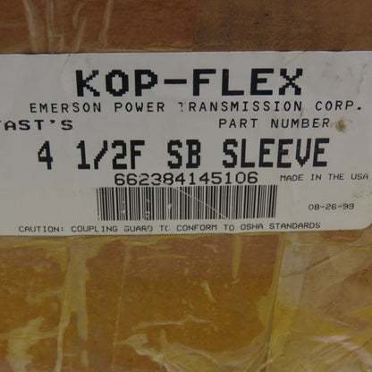 Kop-Flex 4 1/2F SB Sleeve Flanged Coupling Sleeve