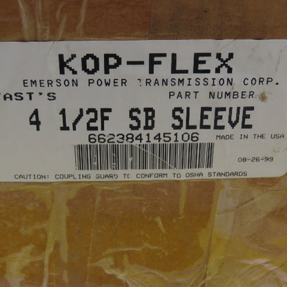 Kop-Flex 4 1/2F SB Sleeve Flanged Coupling Sleeve