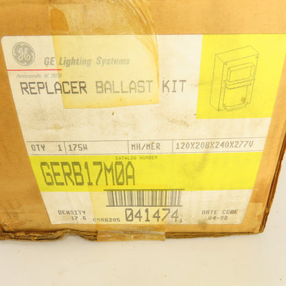 GE GERB17M0A Replacement Ballast Kit 175W MH/MER 120/208/240/277 NEW